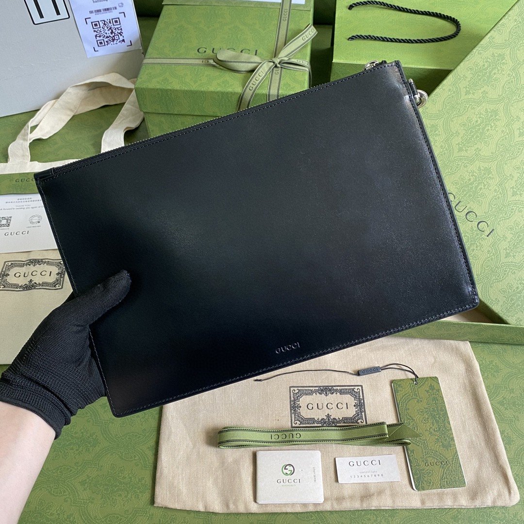 Gvc*1 Marmont Pouch Black  31cm GG 475317 DJ20T 1000