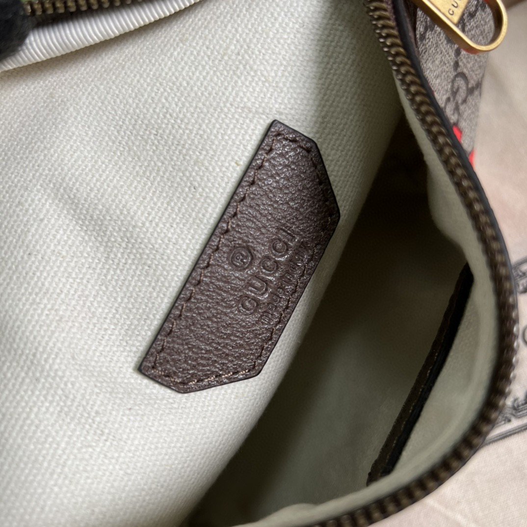 Gvc*1 Belt Bag With Interlocking G Beige And Ebony GG Svp*me Canvas For Women 9.1in/23cm 682933 92THG 8563