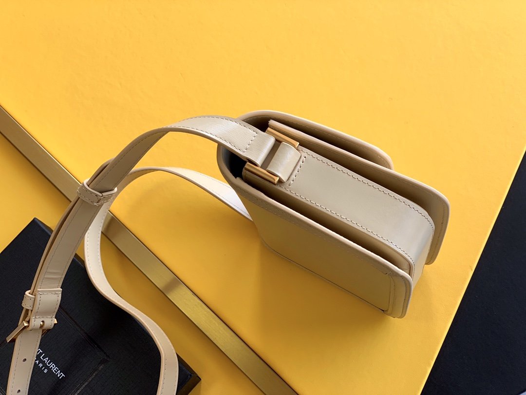 Sa1nt Lau*nt Solferino Small Satchel Bag Beige In Box With Gold Hardware 7.4in/19cm Y51 6343060SX0W9207