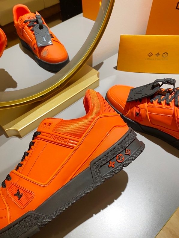 L0vis Vvtt0n Trainer Sneaker Rubber Orange Virgil Abloh For Men LV 1A9FHE