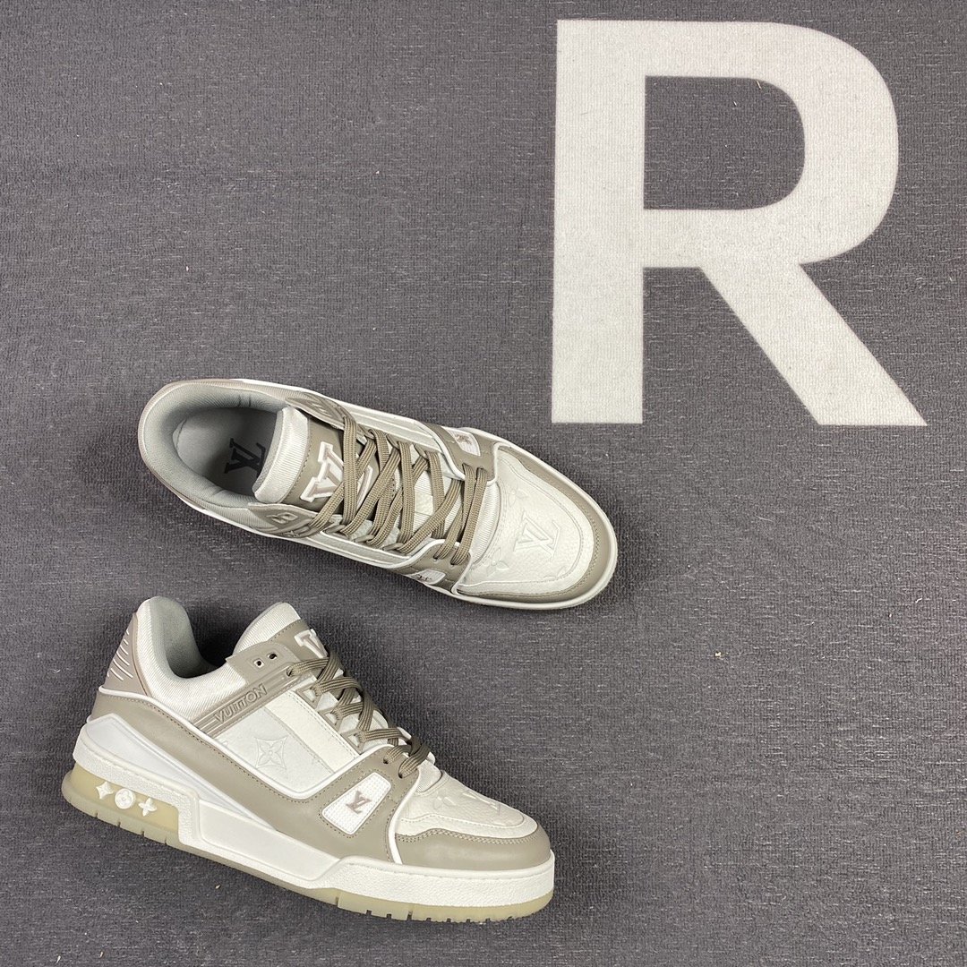 L0vis Vvtt0n Trainer Sneaker Rubber Monogram Grey Virgil Abloh For Men LV 1A9VOS