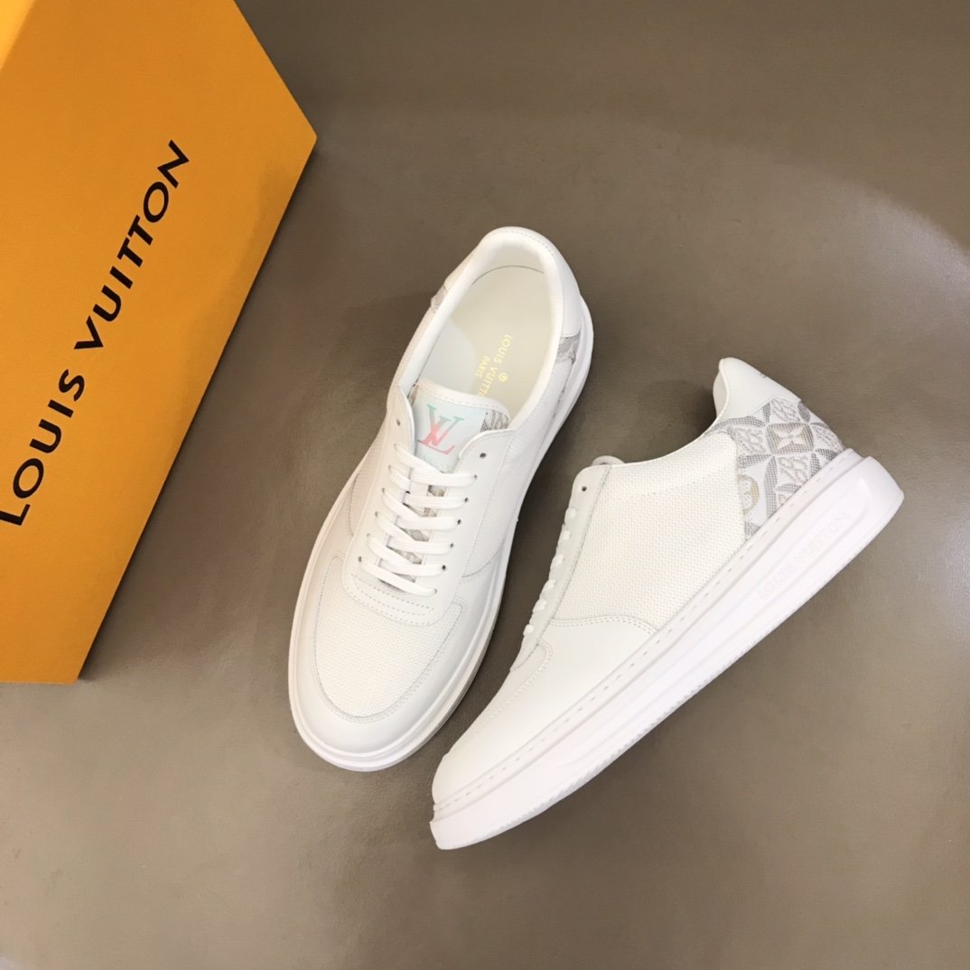 L0vis Vvtt0n Rivoli Sneaker Monogram Metallic Canvas White For Men LV