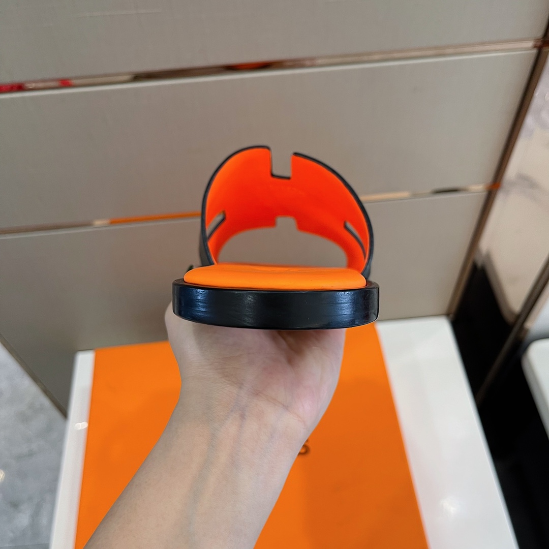 H**me5 Izmir Sandal Black/Orange For Men