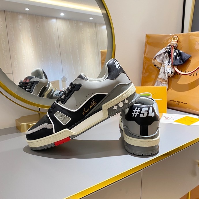L0vis Vvtt0n Trainer Sneaker Black/Grey Virgil Abloh For Men LV