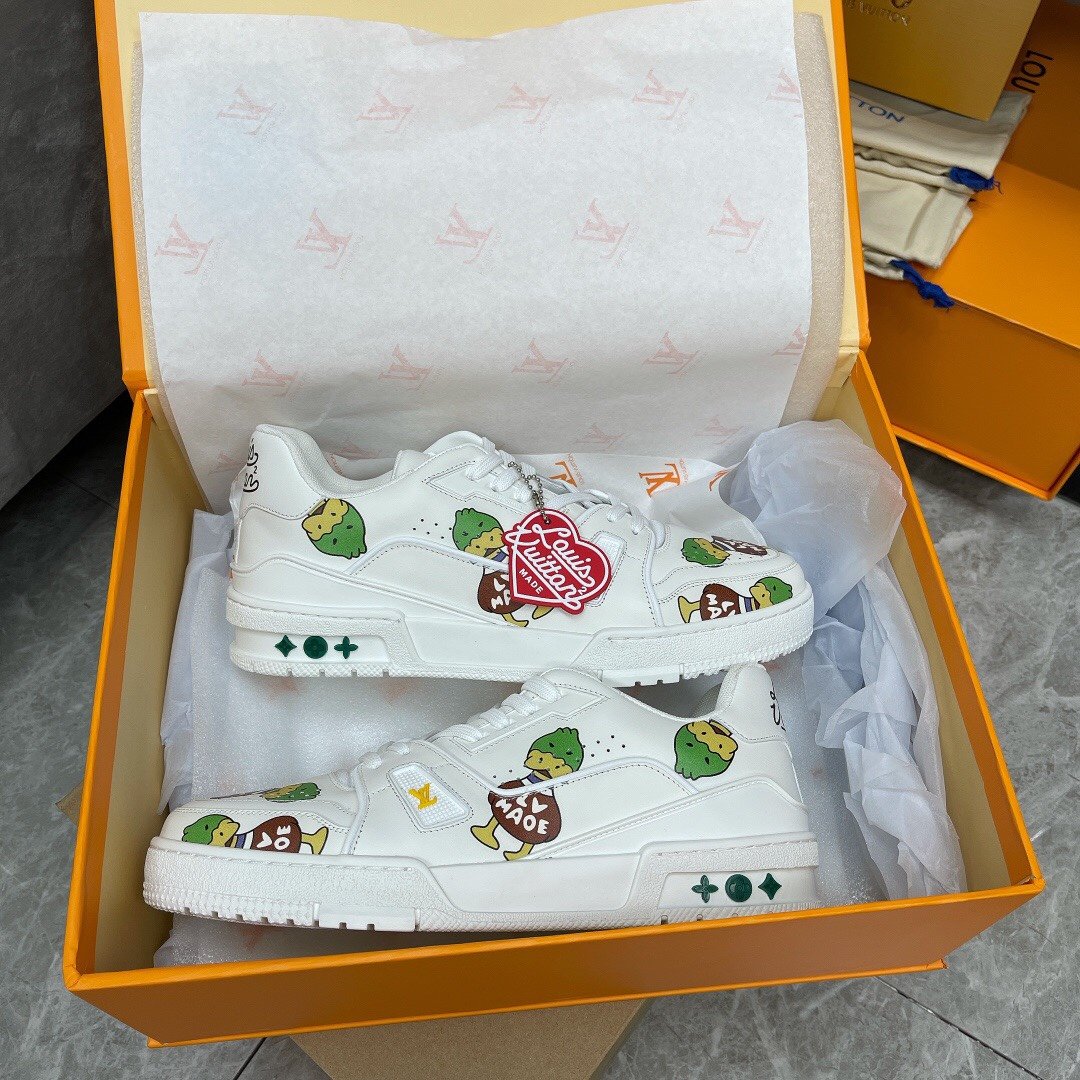 L0vis Vvtt0n Trainer Sneaker White Nigo/Virgil Abloh For Men LV 1A9JC5