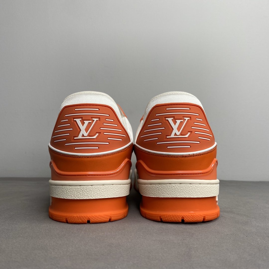L0vis Vvtt0n Trainer Sneaker Mix Of Materials White/Orange Virgil Abloh For Men LV 1A9VN0