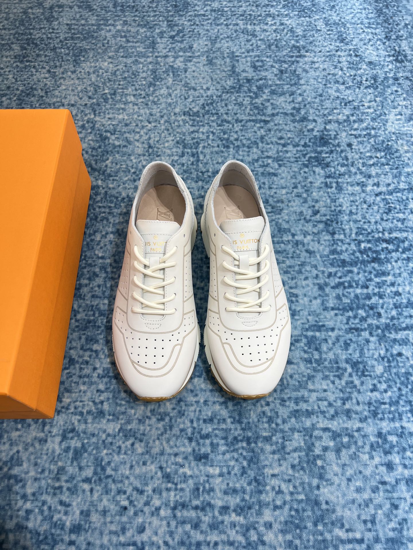 L0vis Vvtt0n Formal Dimension High Derby Rubber White For Men LV