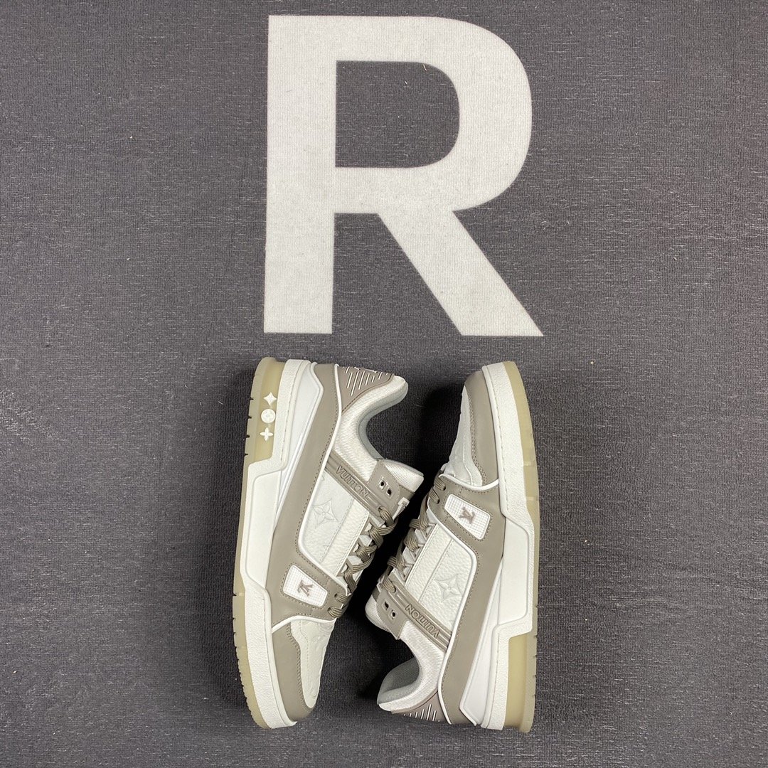 L0vis Vvtt0n Trainer Sneaker Rubber Monogram Grey Virgil Abloh For Men LV 1A9VOS