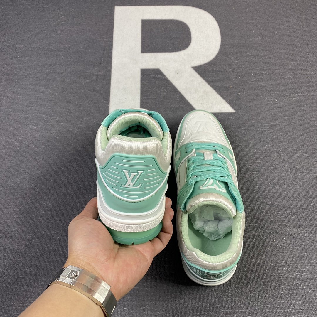 L0vis Vvtt0n Trainer Sneaker Rubber Monogram Mint Virgil Abloh For Men LV