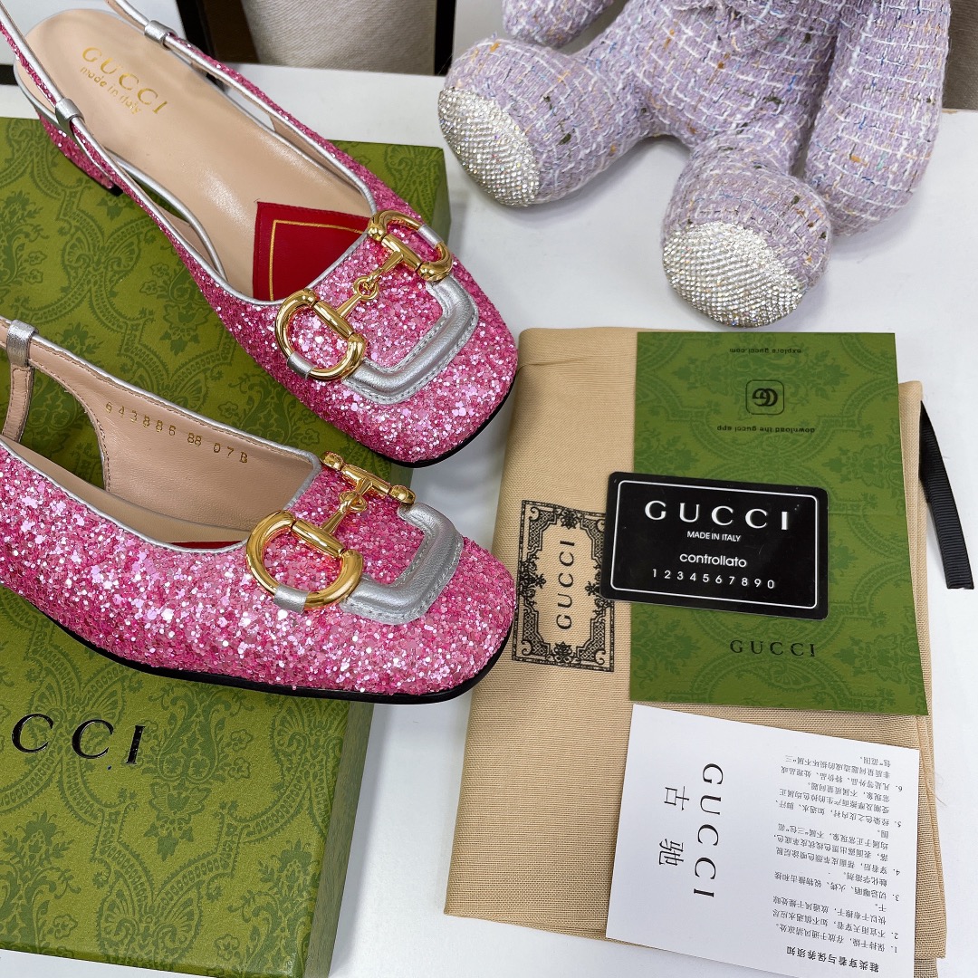 Gvc*1 Lovelight Slingback With Horsebit Silver For Women GG