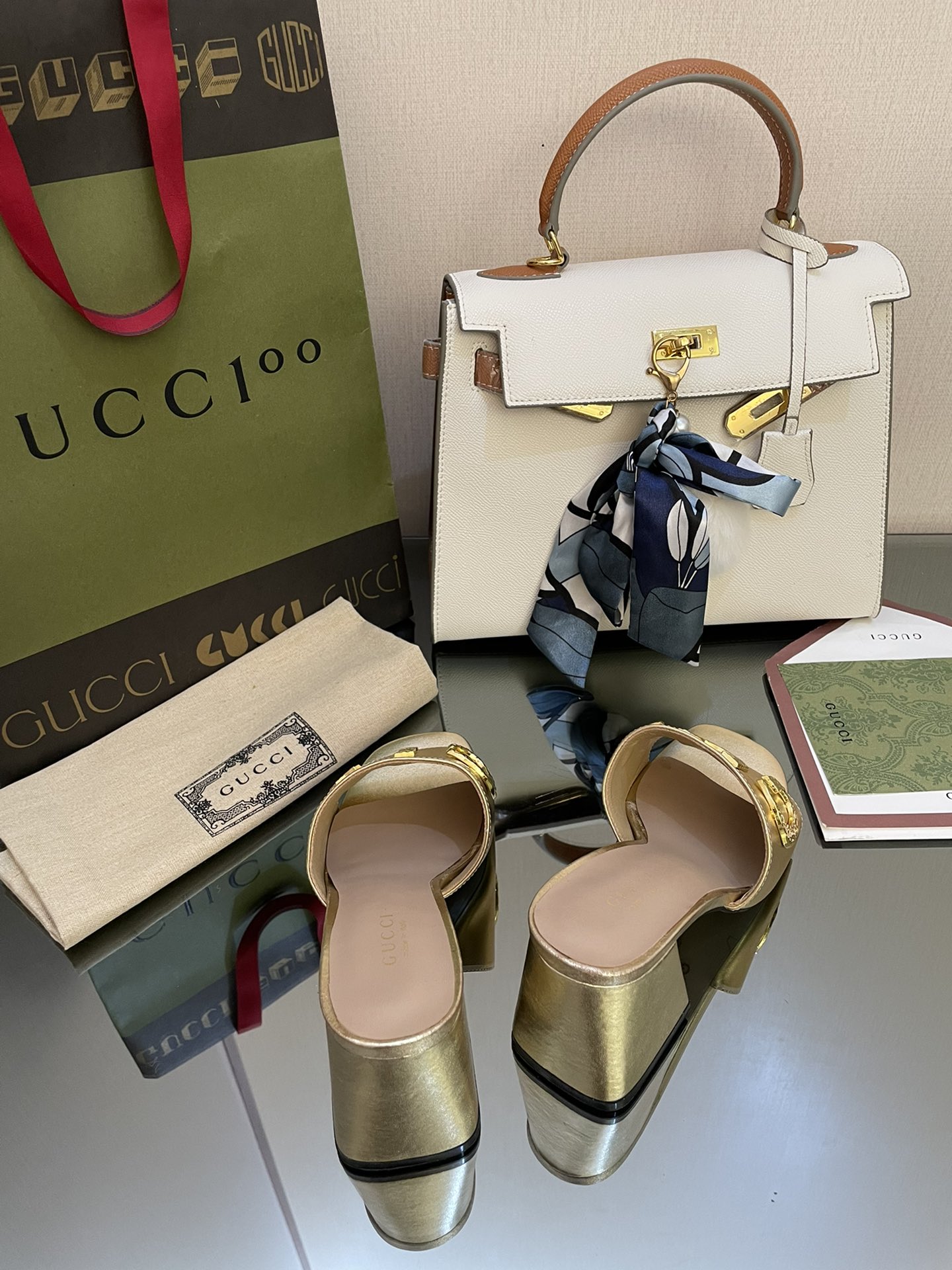 Gvc*1 Women’s ‘Gvc*1’ Slide Sandal Gold For Women GG