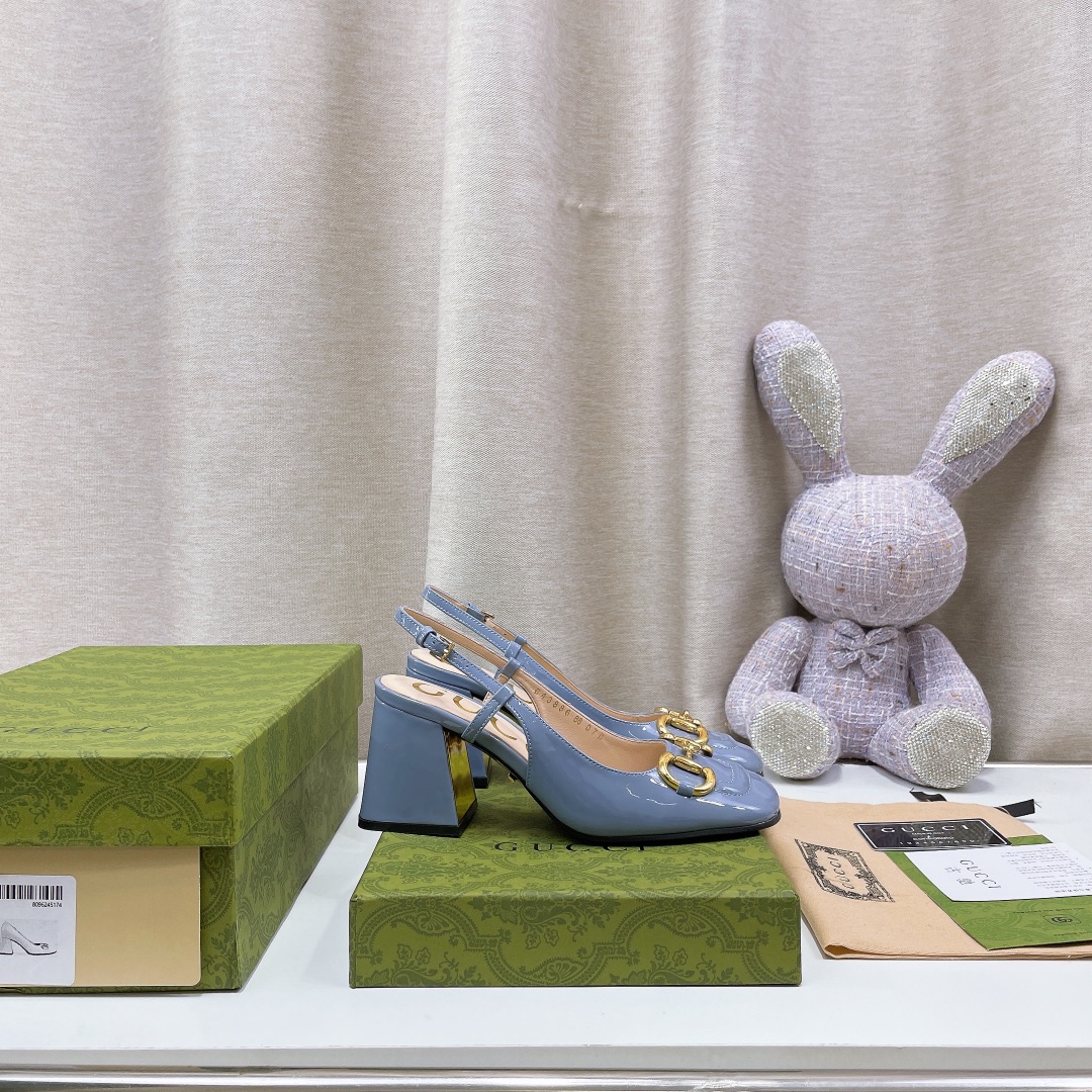 Gvc*1 Women’s Mid-Heel Slingback With Horsebit Jade Green For Women GG