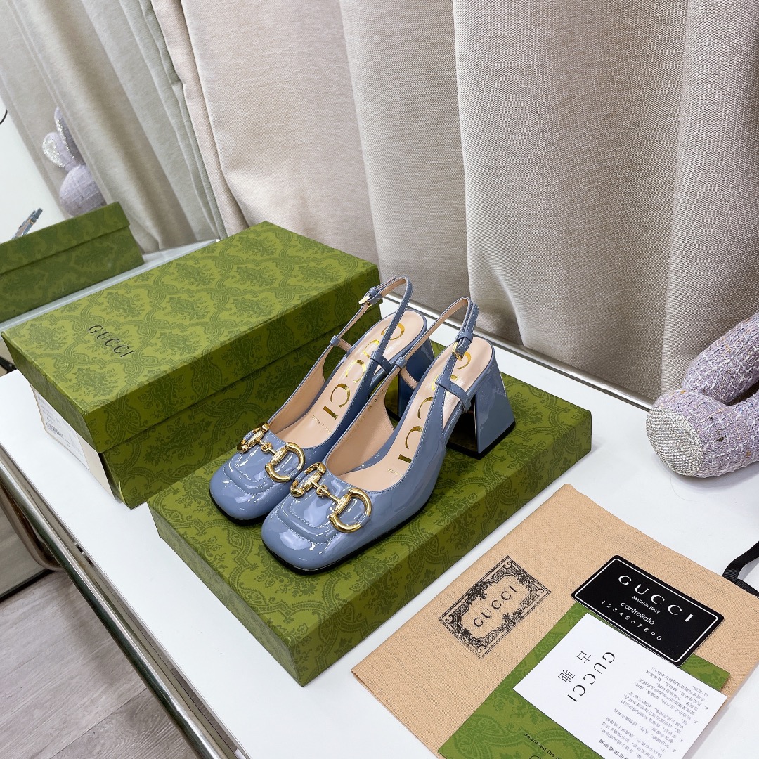 Gvc*1 Women’s Mid-Heel Slingback With Horsebit Jade Green For Women GG