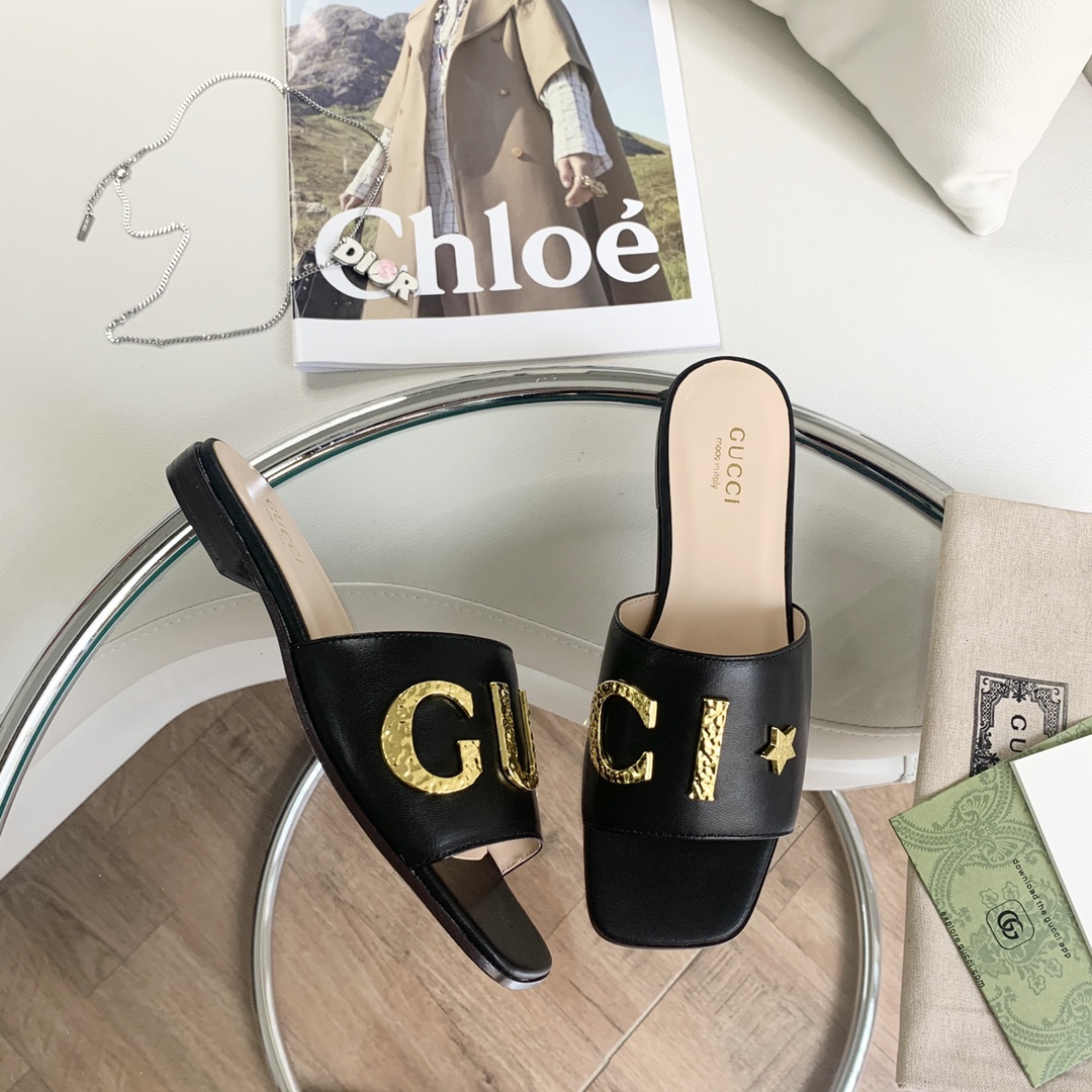 Gvc*1 Women’s ‘Gvc*1’ Slide Black For Women GG