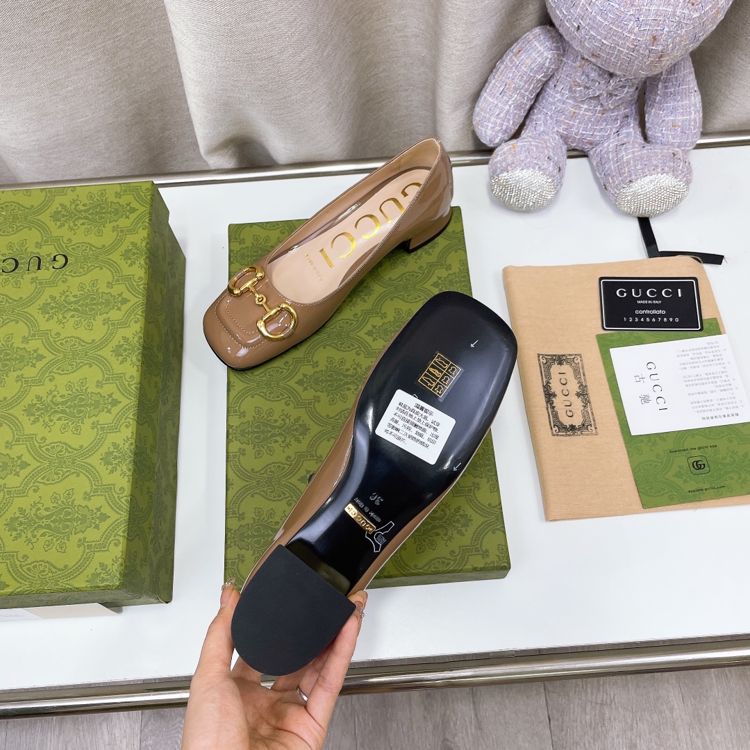 Gvc*1 Mid-Heel Pump With Horsebit Green For Women