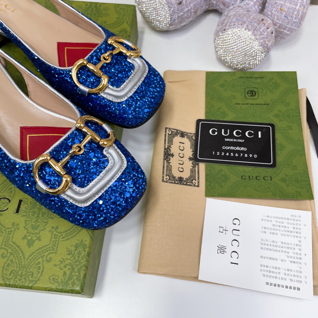 Gvc*1 Lovelight Slingback With Horsebit Blue For Women GG