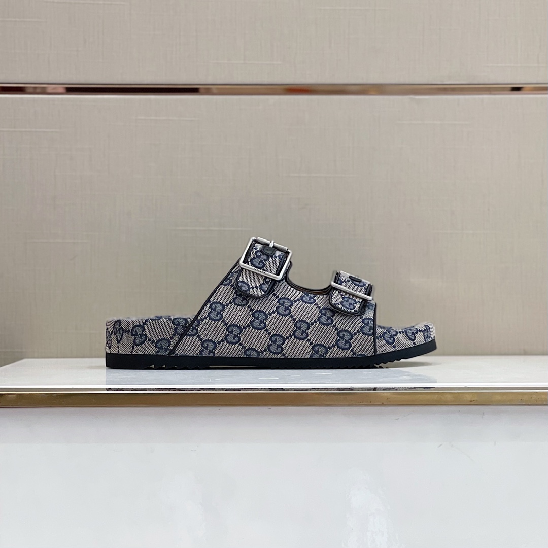 Gvc*1 Women’s Slide Sandal With Straps Grey For Women GG