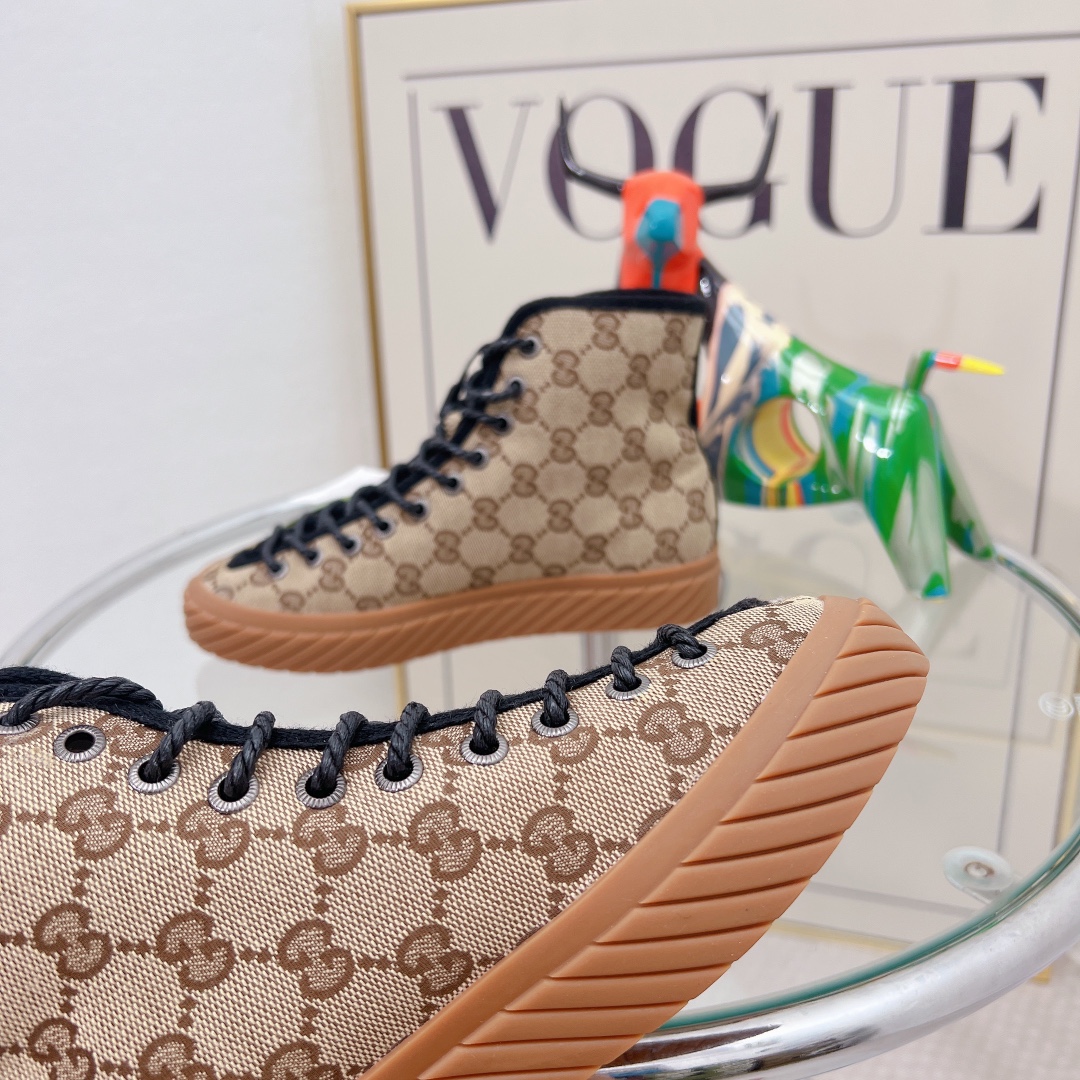 Gvc*1 Women’s High-Top Maxi GG Sneaker Beige For Women GG