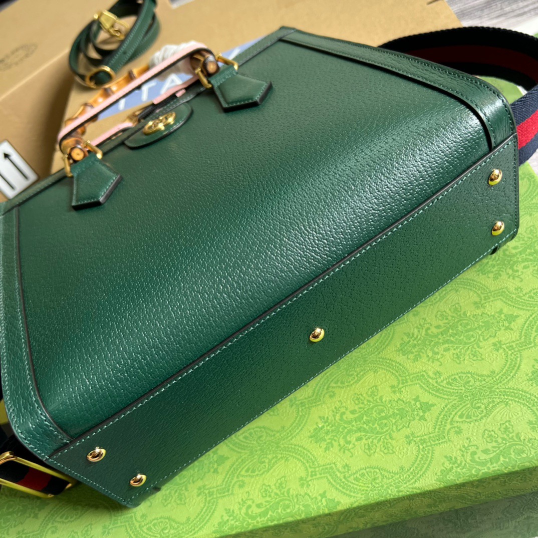 Gvc*1 Diana Medium Tote Bag Green For Women, Women’s Bags 11in/27cm GG ‎