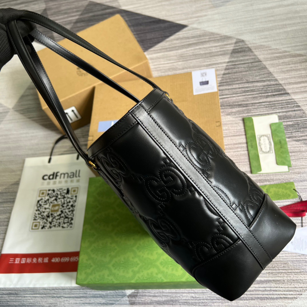 Gvc*1 GG Medium Tote Black For Women, Women’s Bags 15in/38cm GG ‎631685 UM8IG 1000