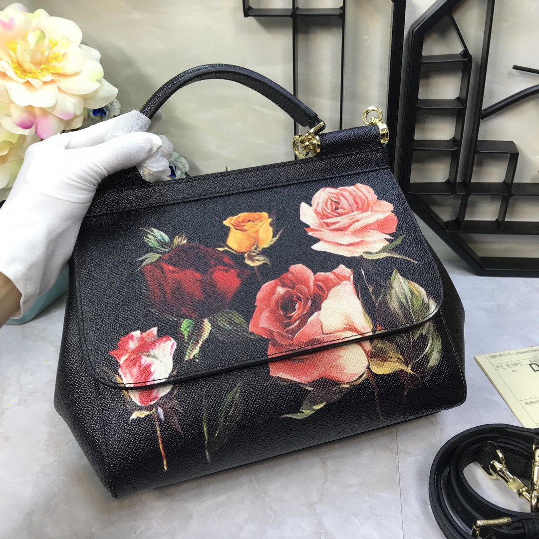 Dolce & Gabbana Medium Sicily Handbag Inoriginal Spring Texture Muticolour For Women 10.2in/26cm DG