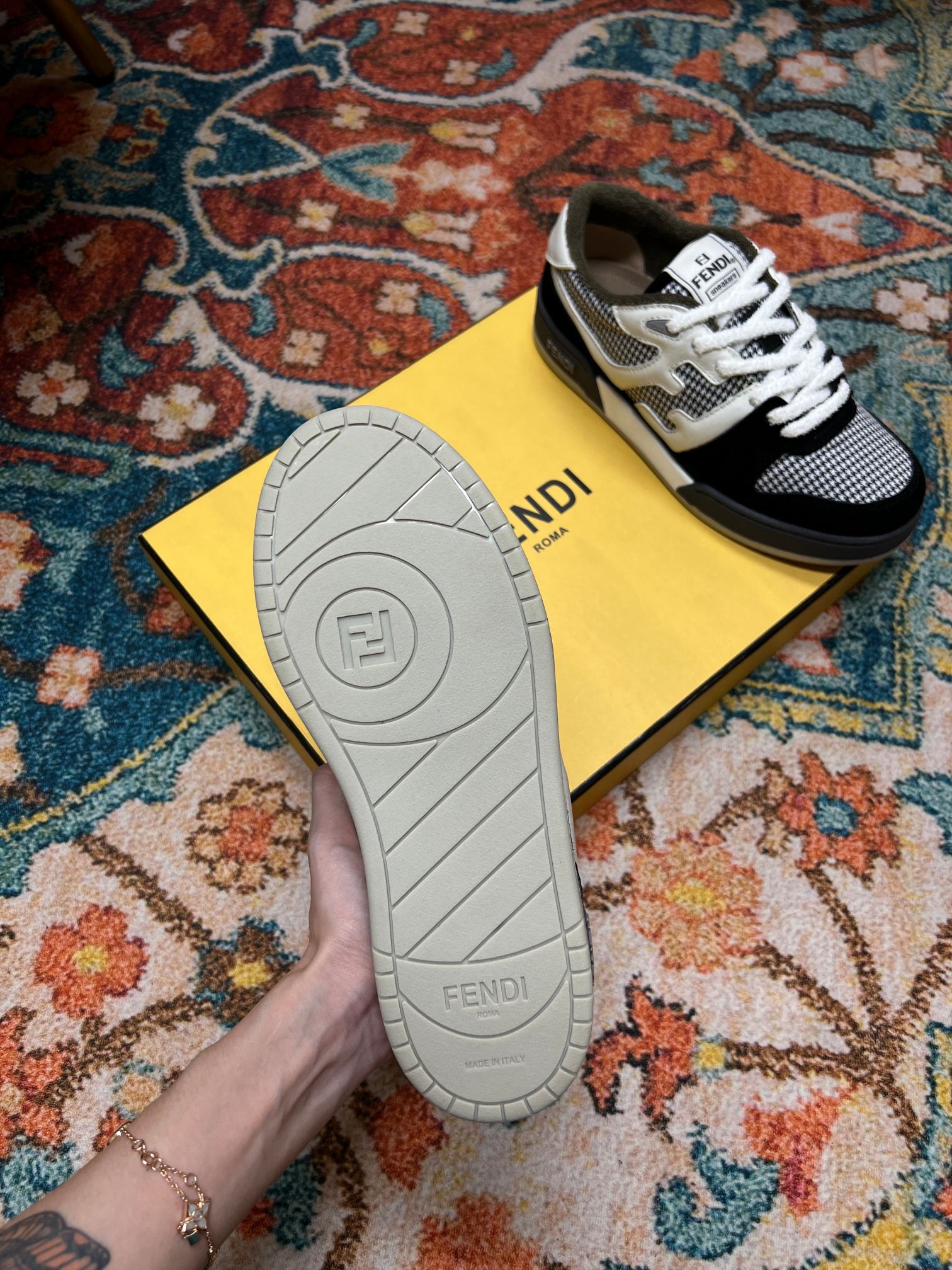 F**di Match Low Tops In Black For Women