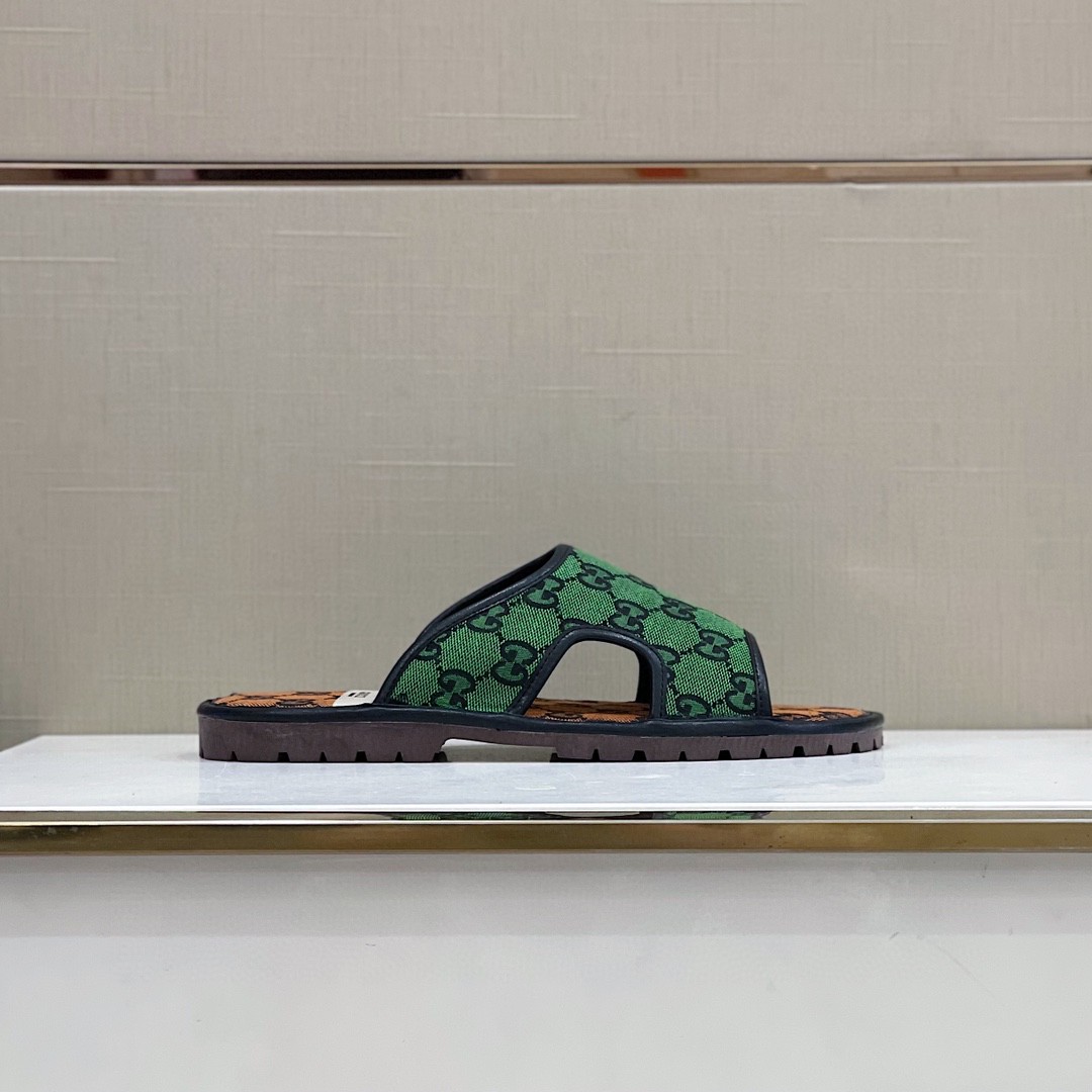 Gvc*1 Men’s GG Svp*me Slide Sandal Orange And Green For Men ‎624879