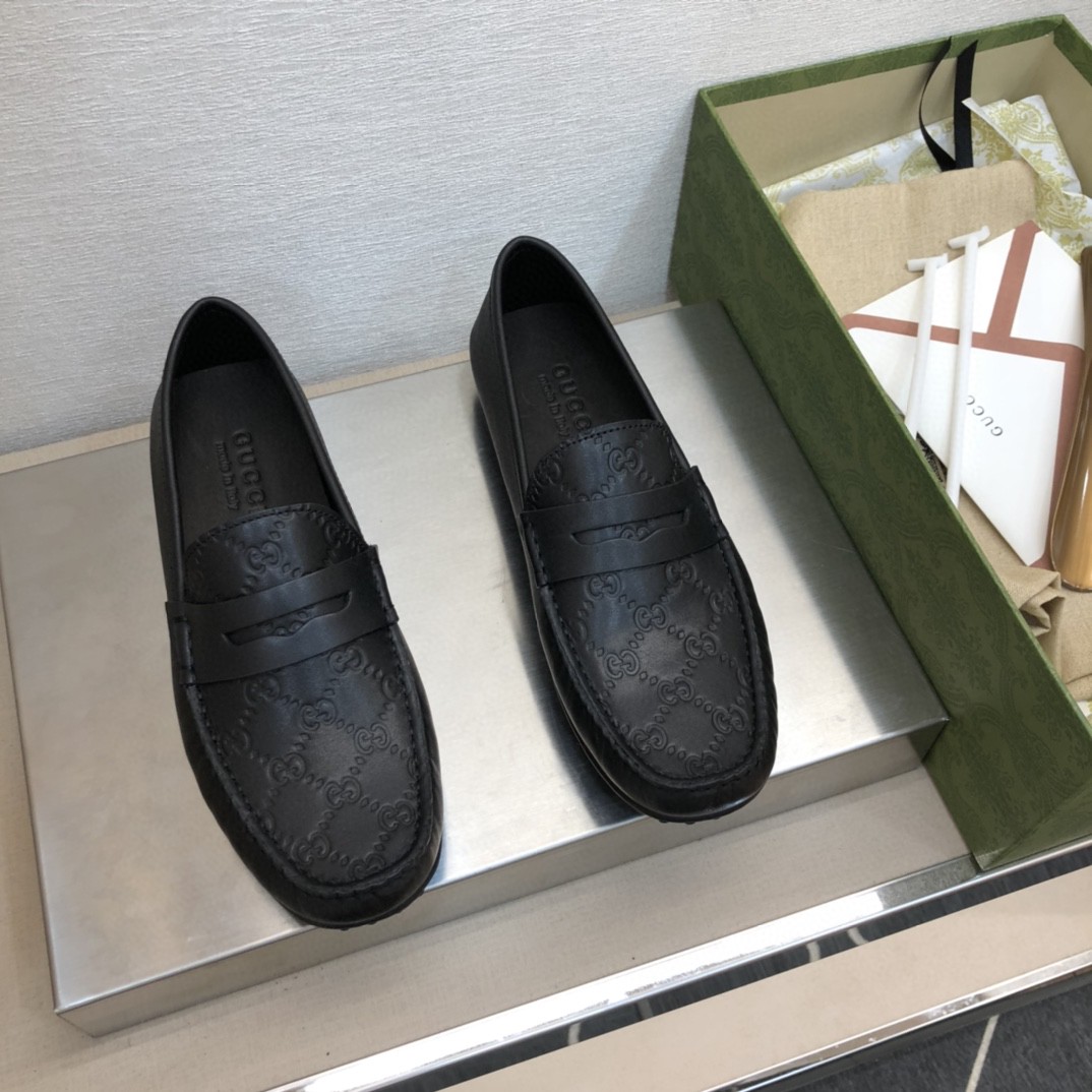 Gvc*1 Men’s GG Signature Driver Black For Men 431063 CWD20 1000