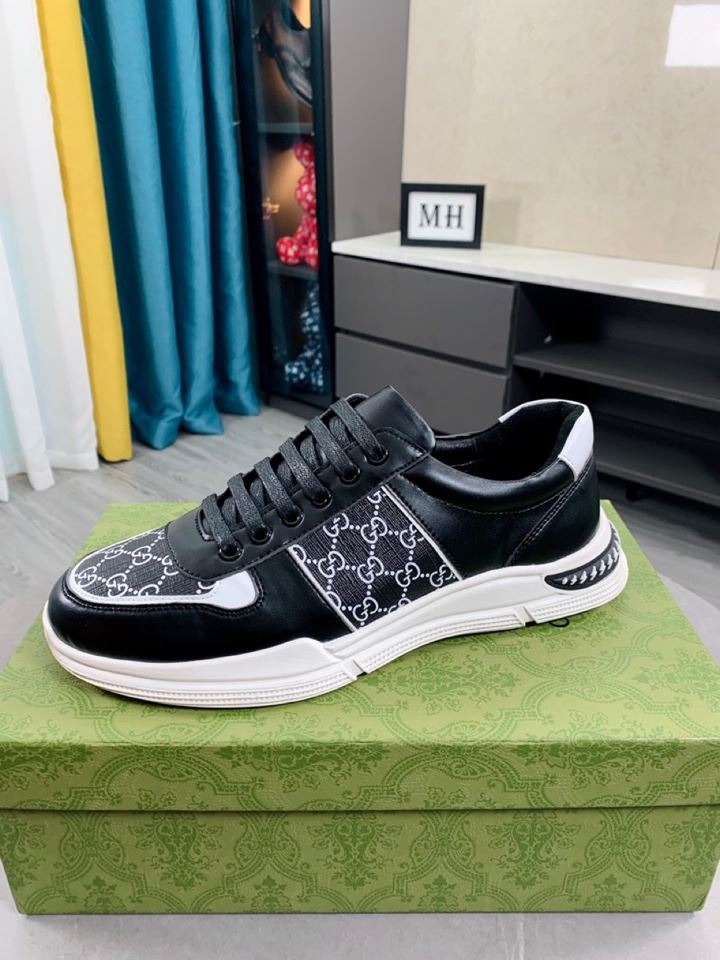 Gvc*1 Men’s GG Embossed Sneaker Chucky With Stripes Black And White For Men