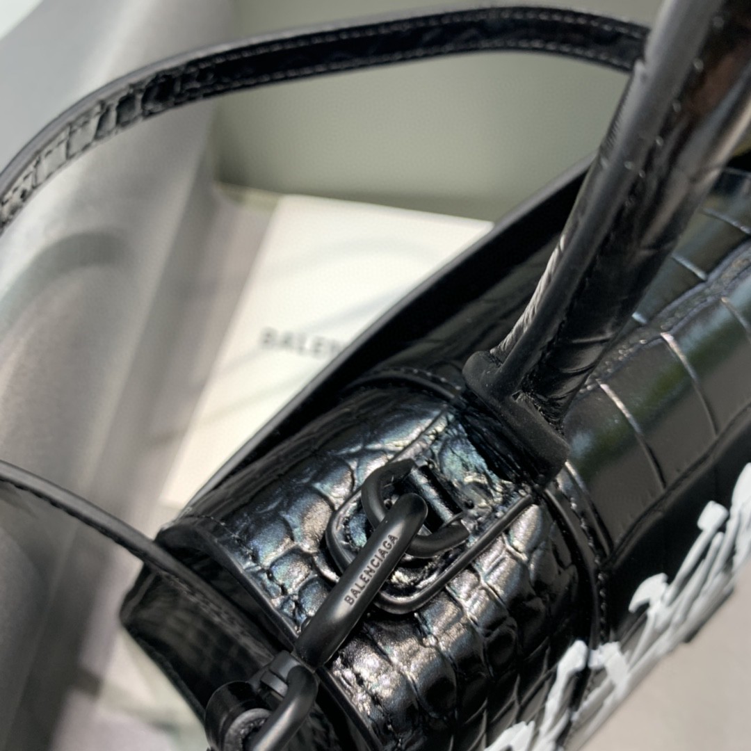 Ba1en*iaga Hourglass Small Handbag In Black, For Women, Women’s Bags 9in/23cm