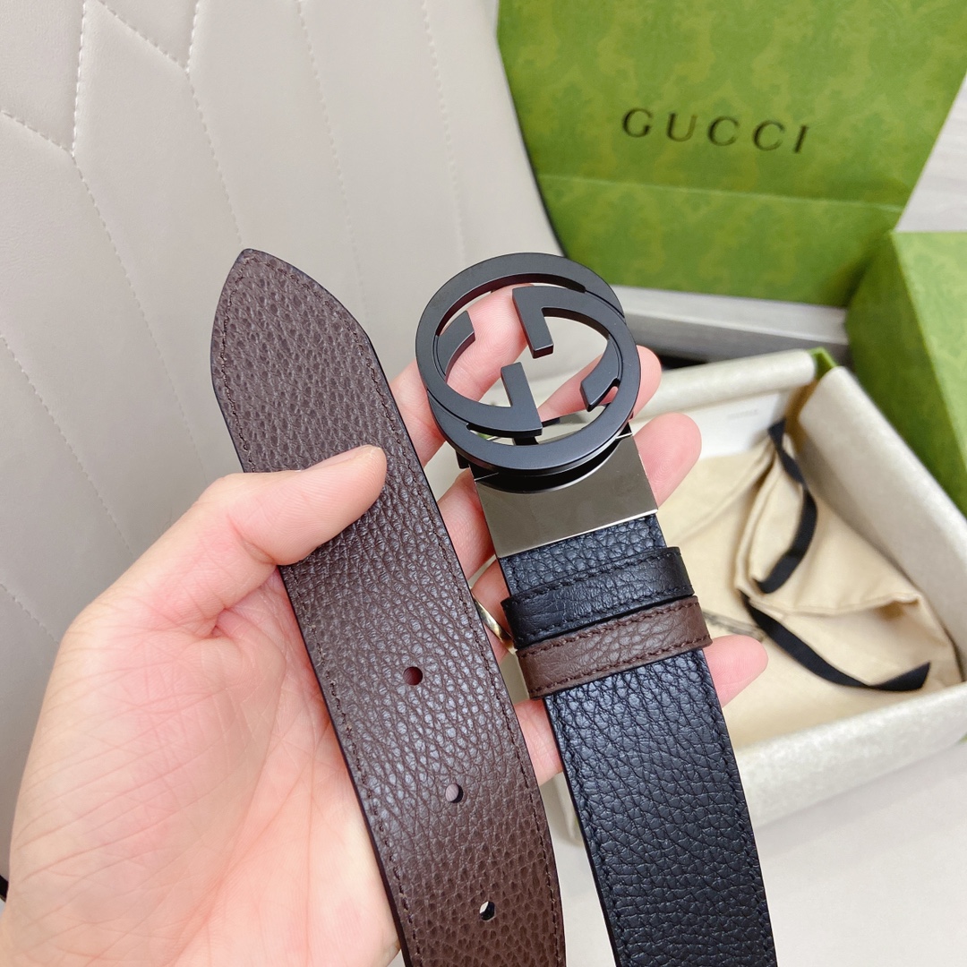 Gvc*1 GG Marmont Reversible Belt Black, Women Belt