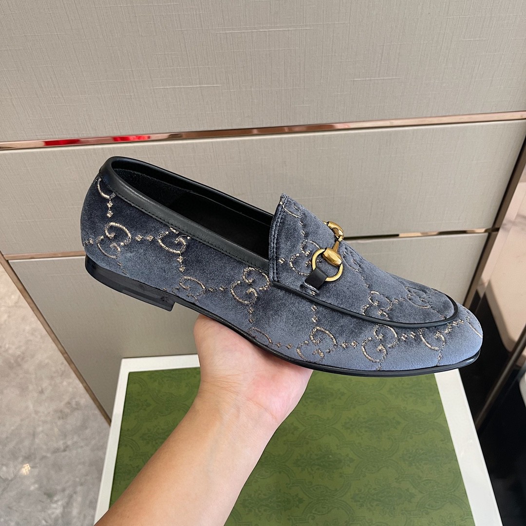 Gvc*1 Men’s Jordan GG Velvet Loafer Blue For Men 430088-9TI90-4286