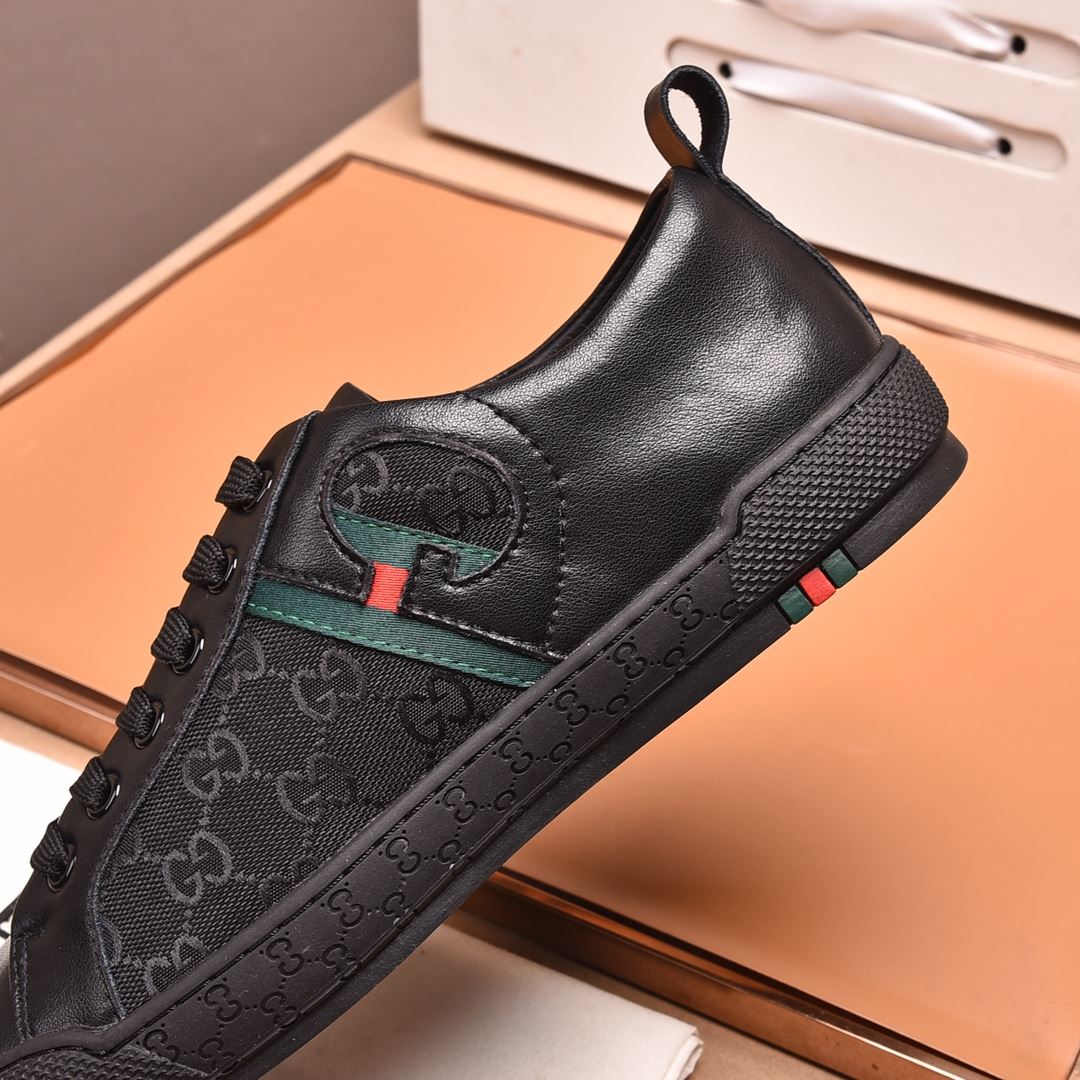 Gvc*1 Men’s GG Sneaker With Web G Black For Men