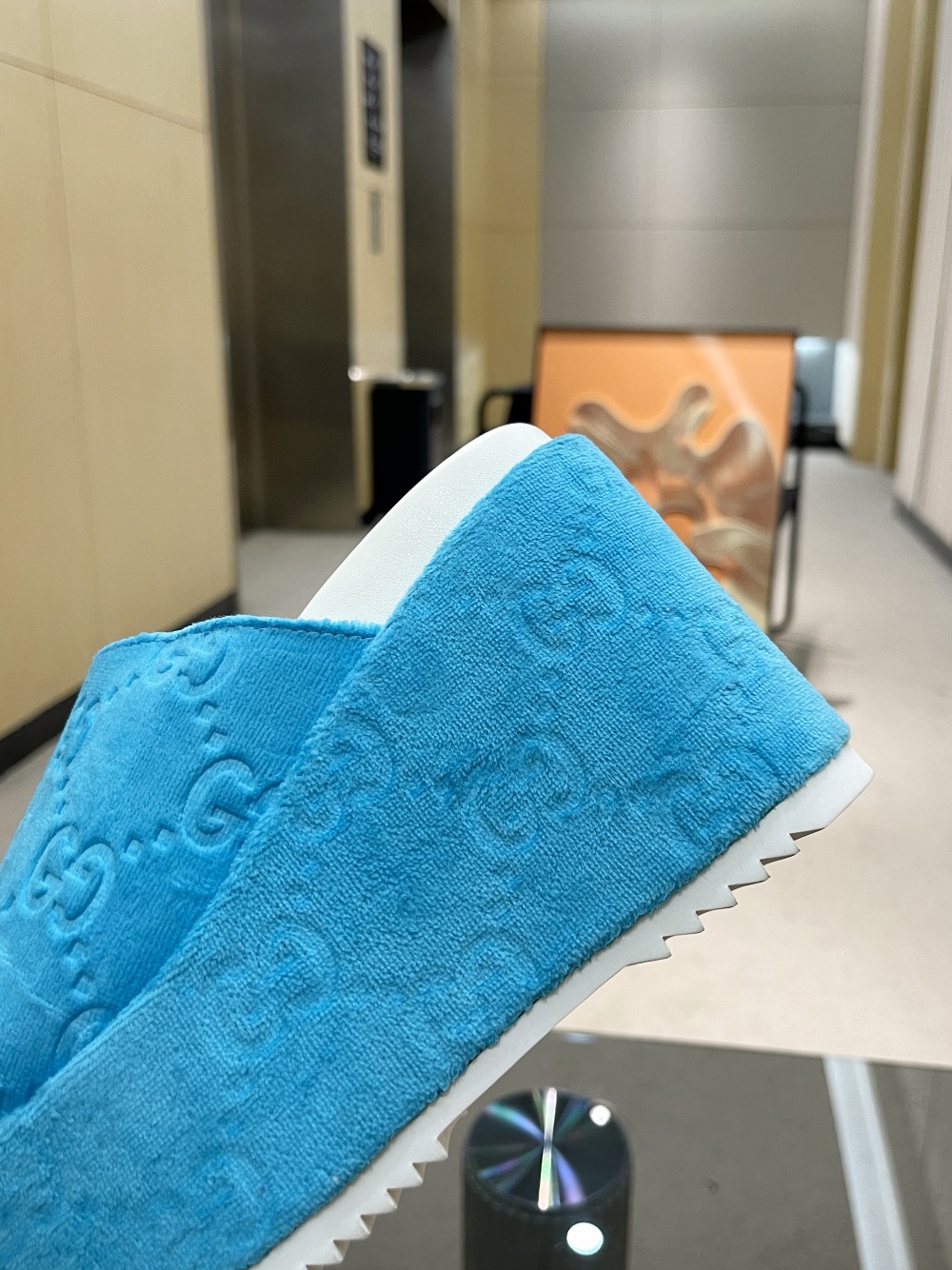 Gvc*1 Women’s GG Platform Sandal Light Blue For Women GG