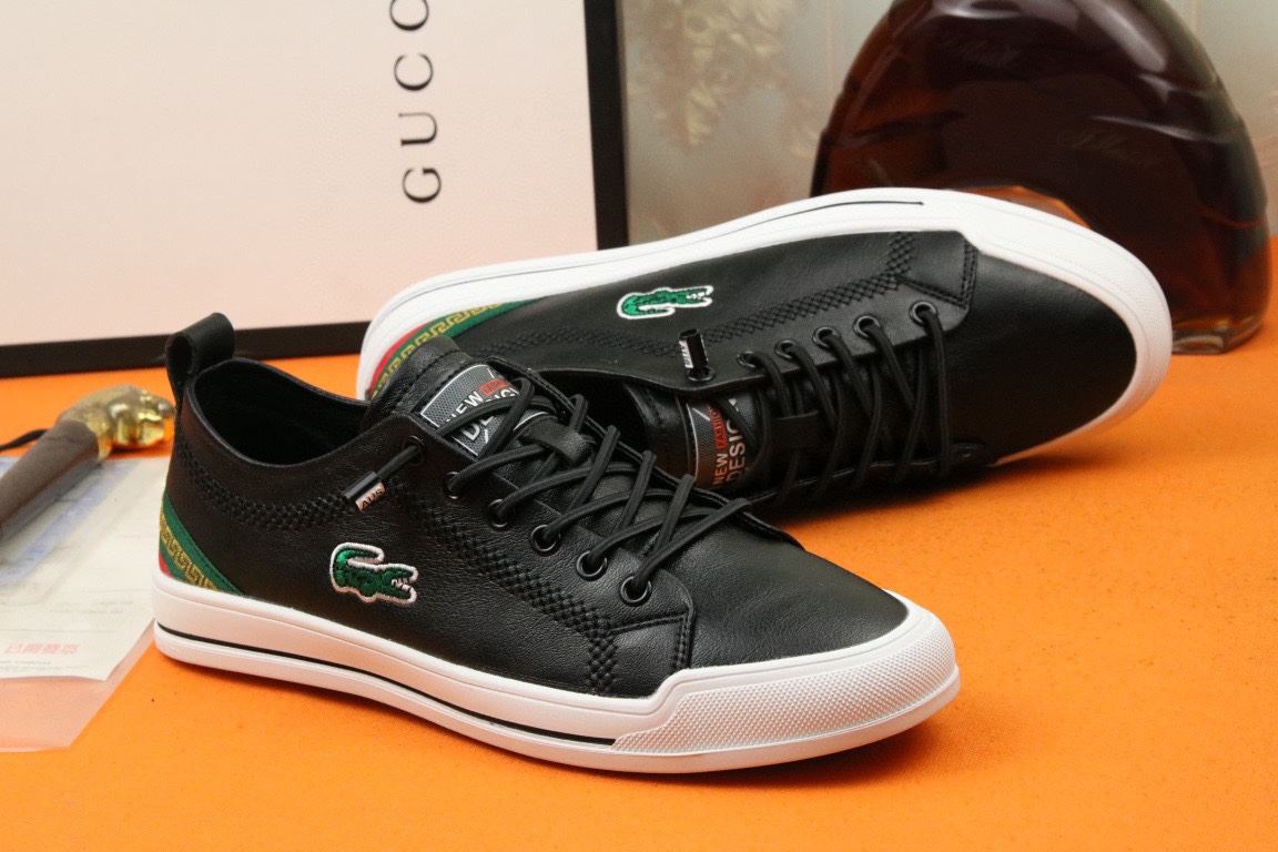 Gvc*1 Men’s Sneaker Loafer With Embroidered Crocodile Black For Men