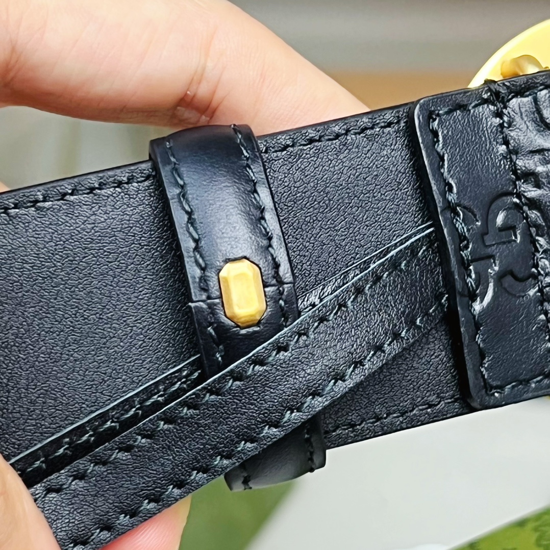 Gvc*1 GG Marmont Reversible Belt Black