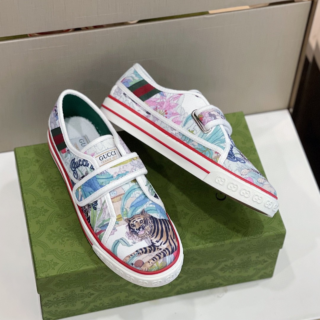 Gvc*1 Women’s Tennis 1977 Sneaker With Tiger White Blue For Women 676092