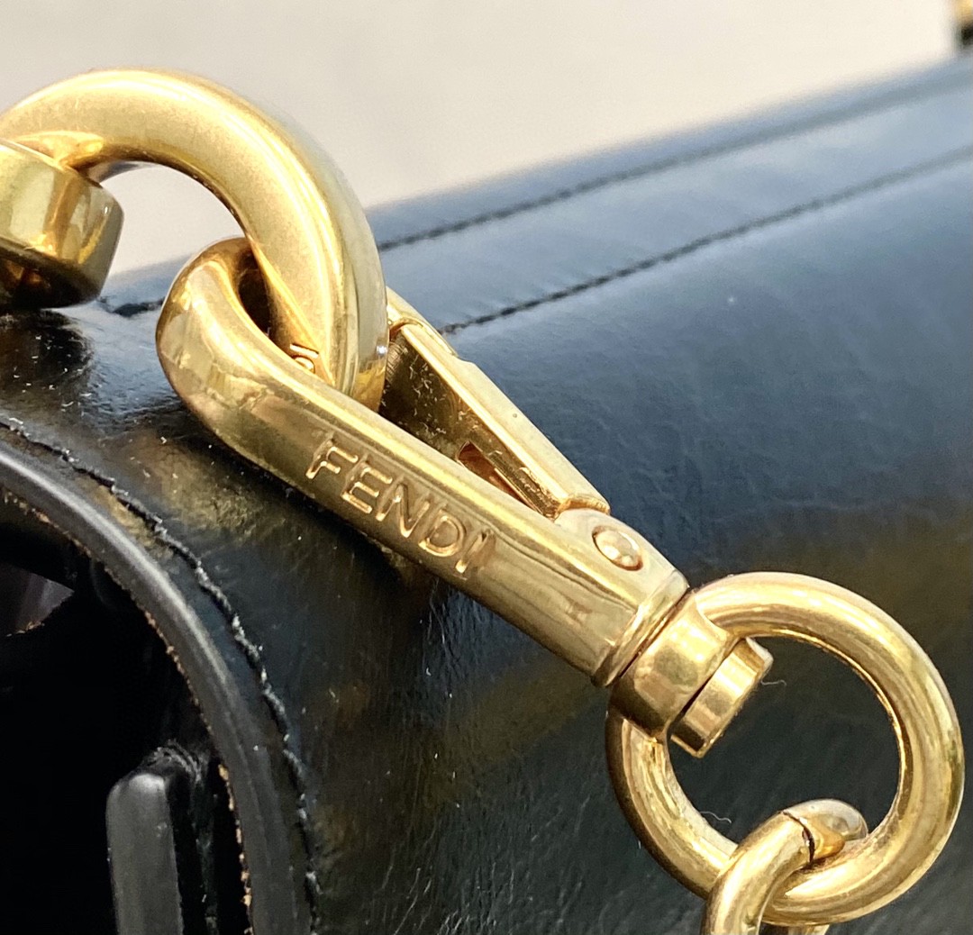 F**di Kan U Small Black Bag For Woman 25cm/9.5in