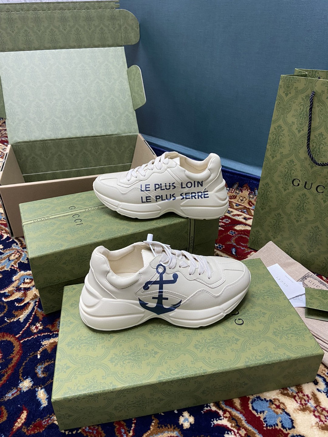 Gvc*1 Women’s Rhyton Sneaker With Anchor White Ivory For Women 576052