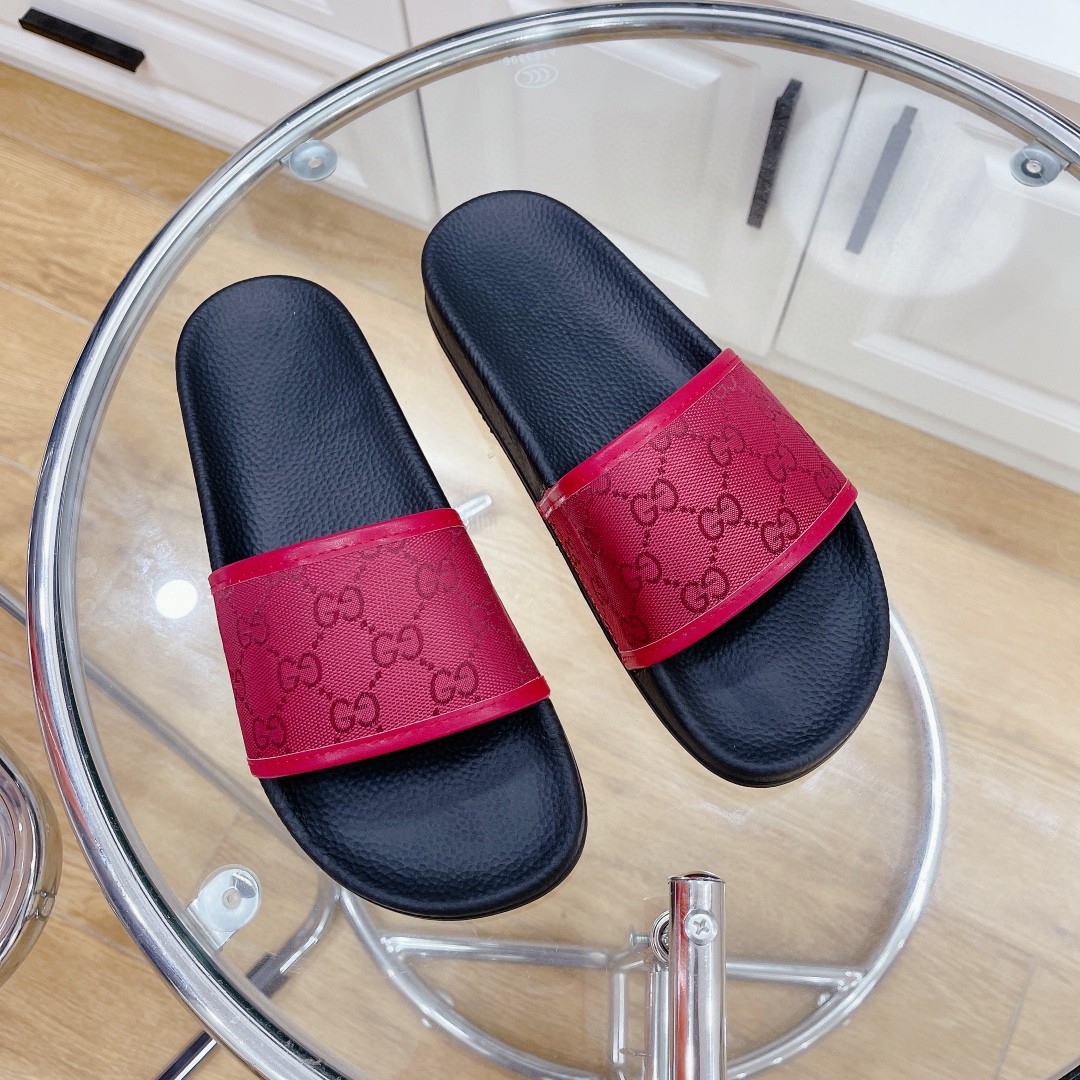 Gvc*1 Women’s GG Slide Sandal Red For Women 407345