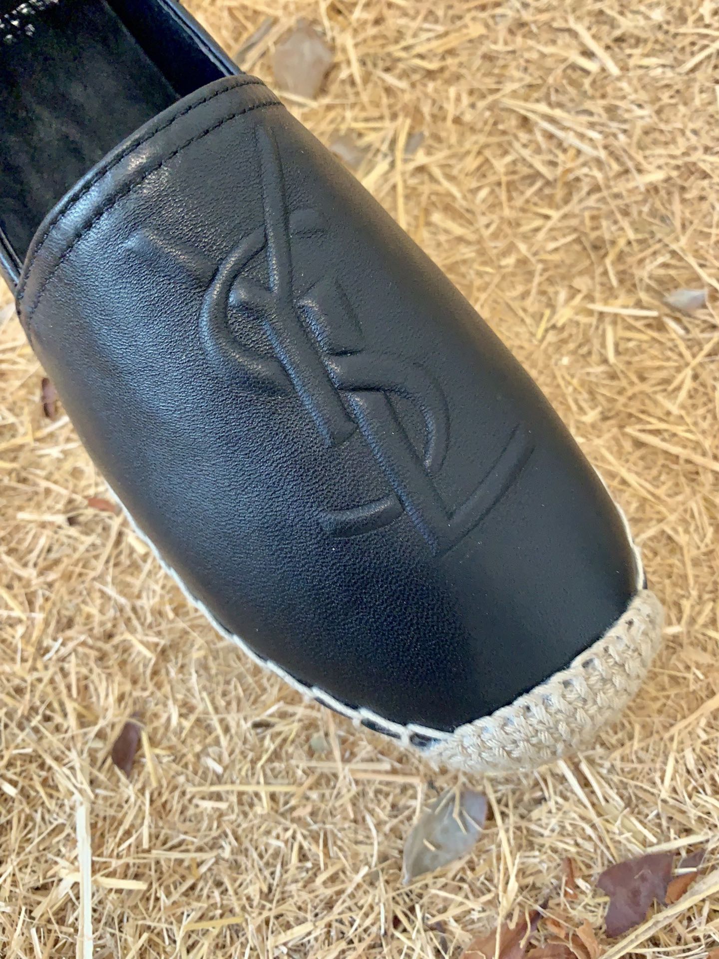 Sa1nt Lau*nt Women’s Y51 Embroidered Espadrilles Black For Women Y51 458573B34001000