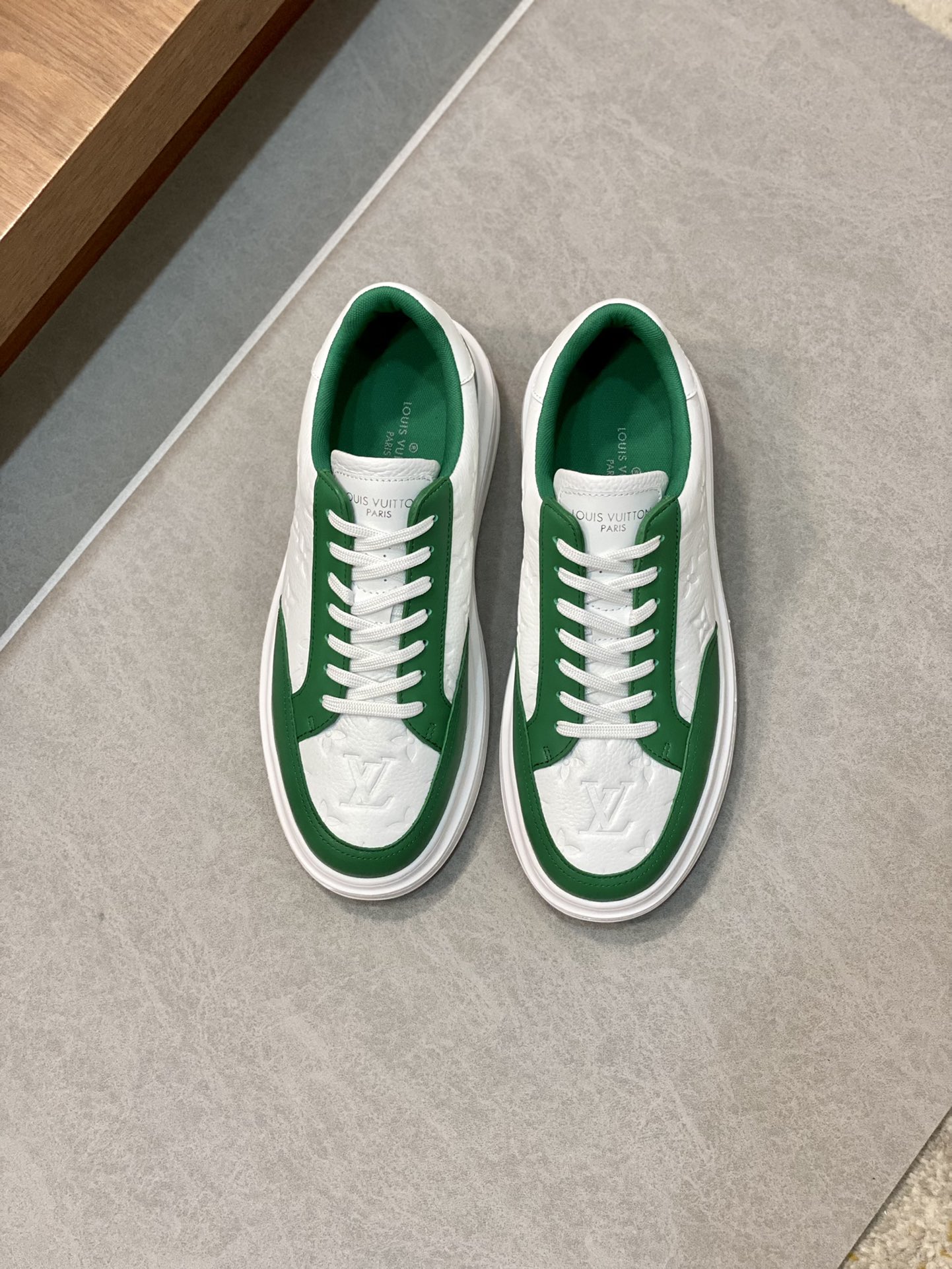 L0vis Vuittion Beverly Hills Sneaker Green For Men LV