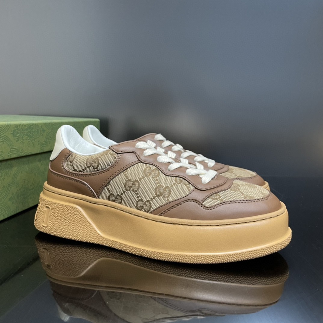 Gvc*1 Men’s GG Sneaker Brown And Beige For Men 676092 UPG20 2866