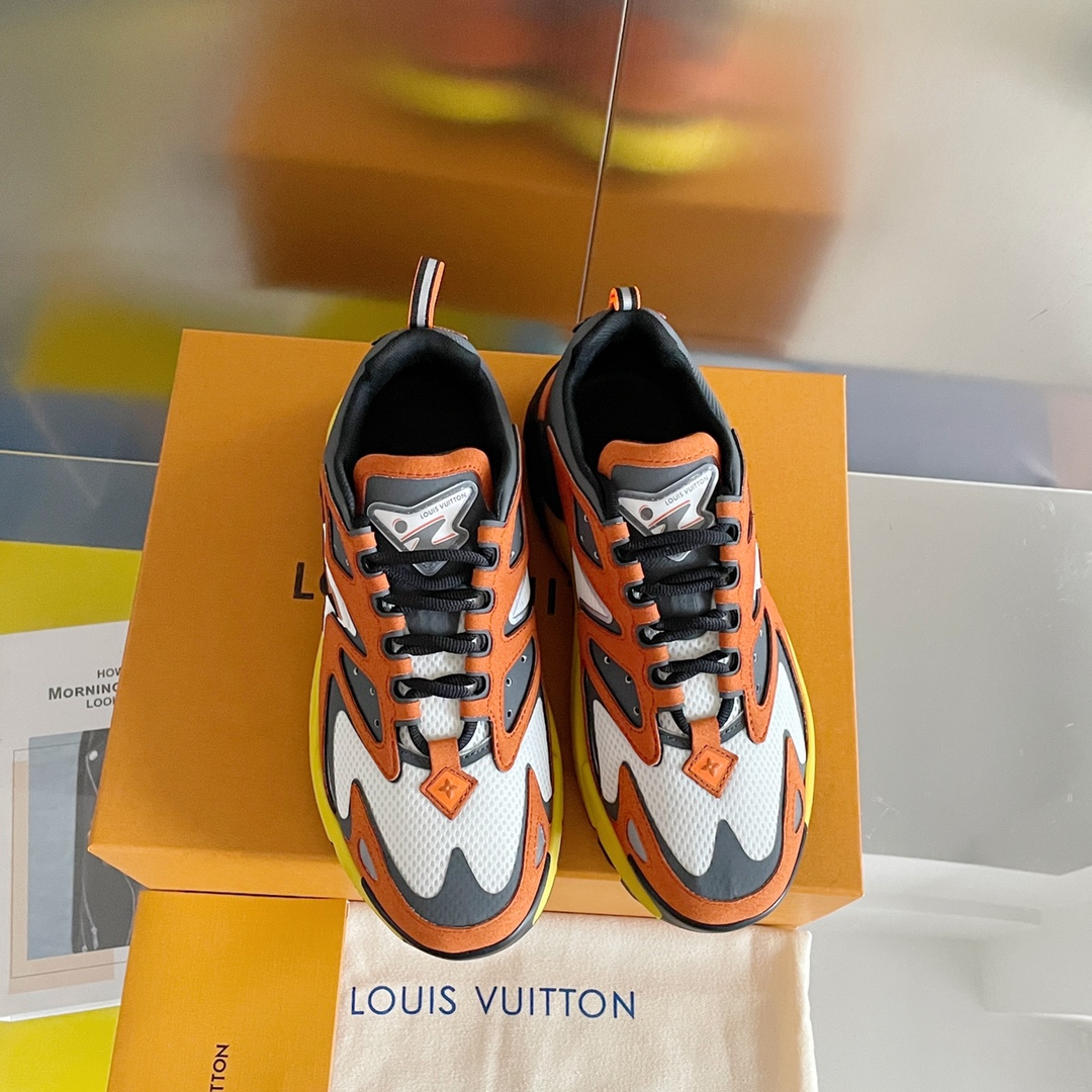 L0vis Vvtt0n Men’s LV Runner Tatic Sneaker Orange For Men LV
