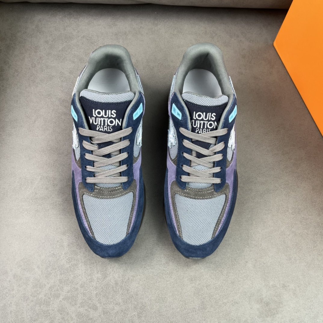 L0vis Vvtt0n Run Away Sneaker Blue For Men LV 1A9J03