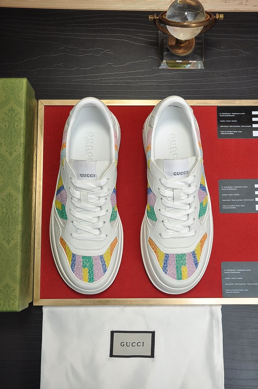 Gvc*1 Men’s Sneaker With Pale Rainbow White For Men ‎669582