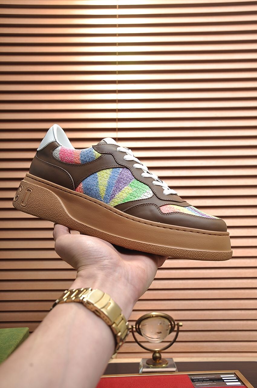 Gvc*1 Men’s Sneaker With Pale Rainbow Brown For Men ‎669582