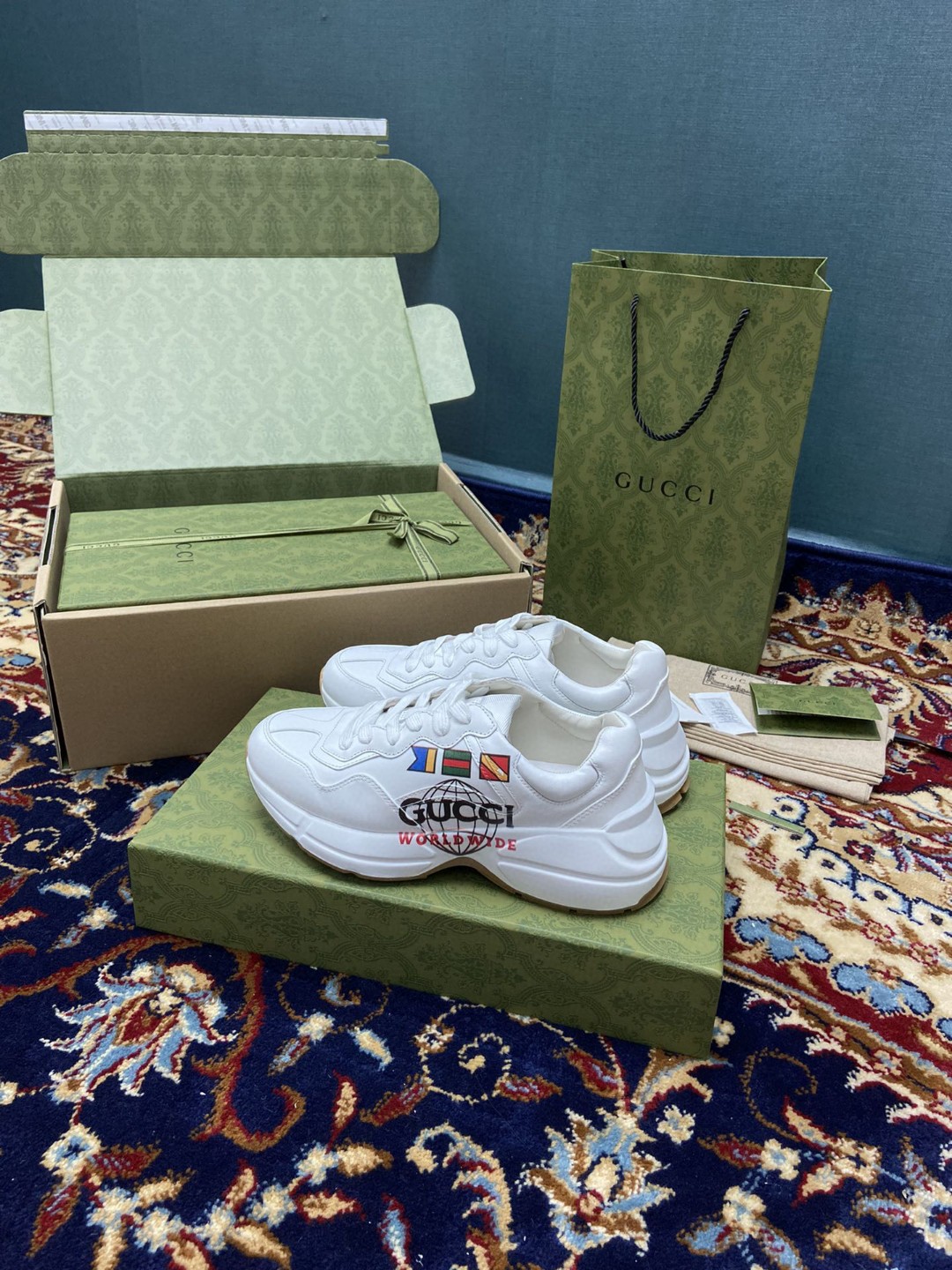 Gvc*1 Women’s Rhyton Sneakers With Worldwide White Ivory For Women 599146 DRW00 9014