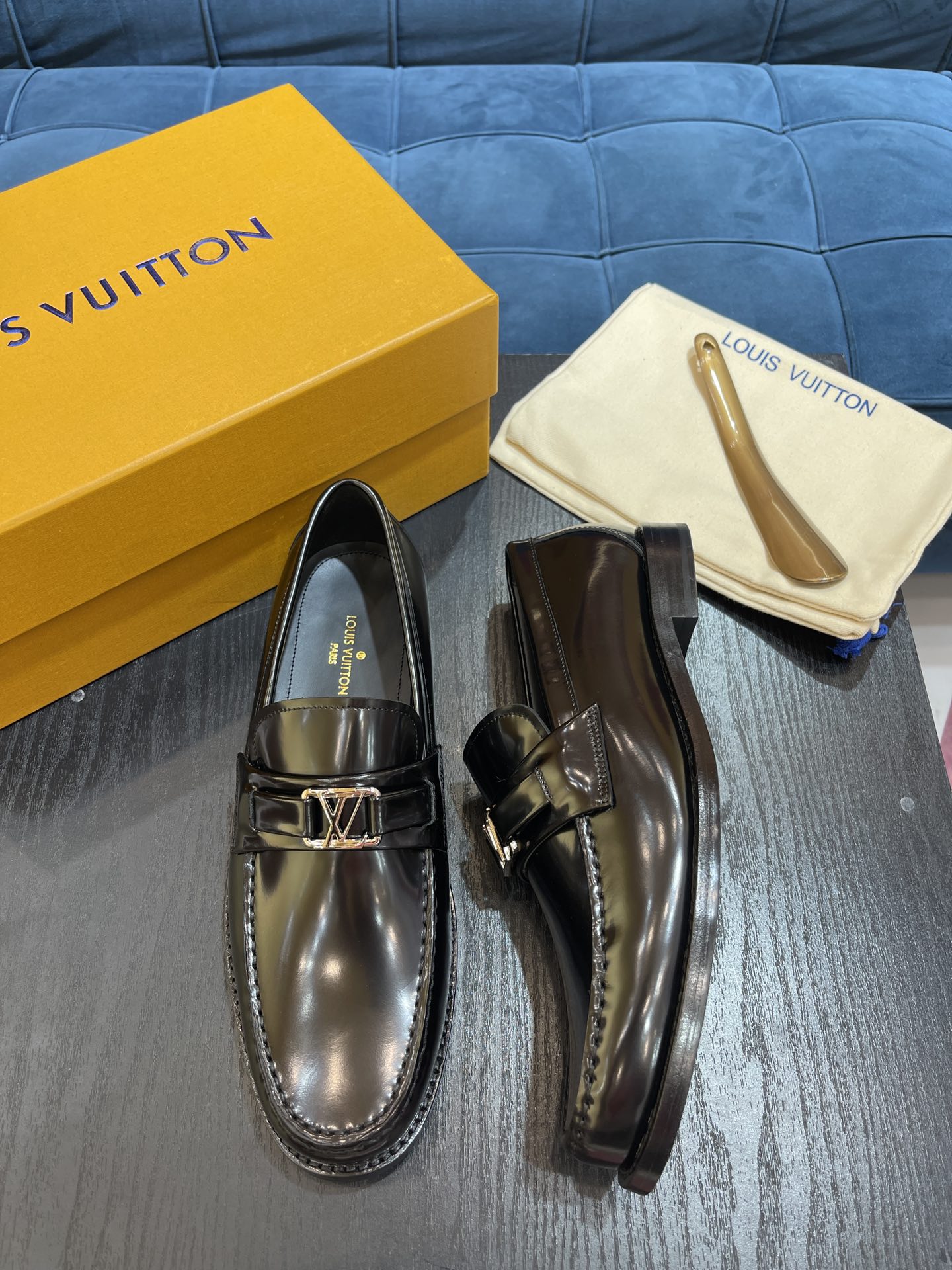L0vis Vuittion Major Loafer Black For Men LV