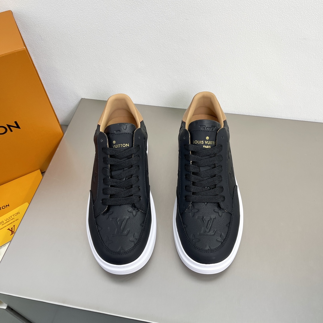 L0vis Vuittion Beverly Hills Sneaker Black For Men LV 1A8V43